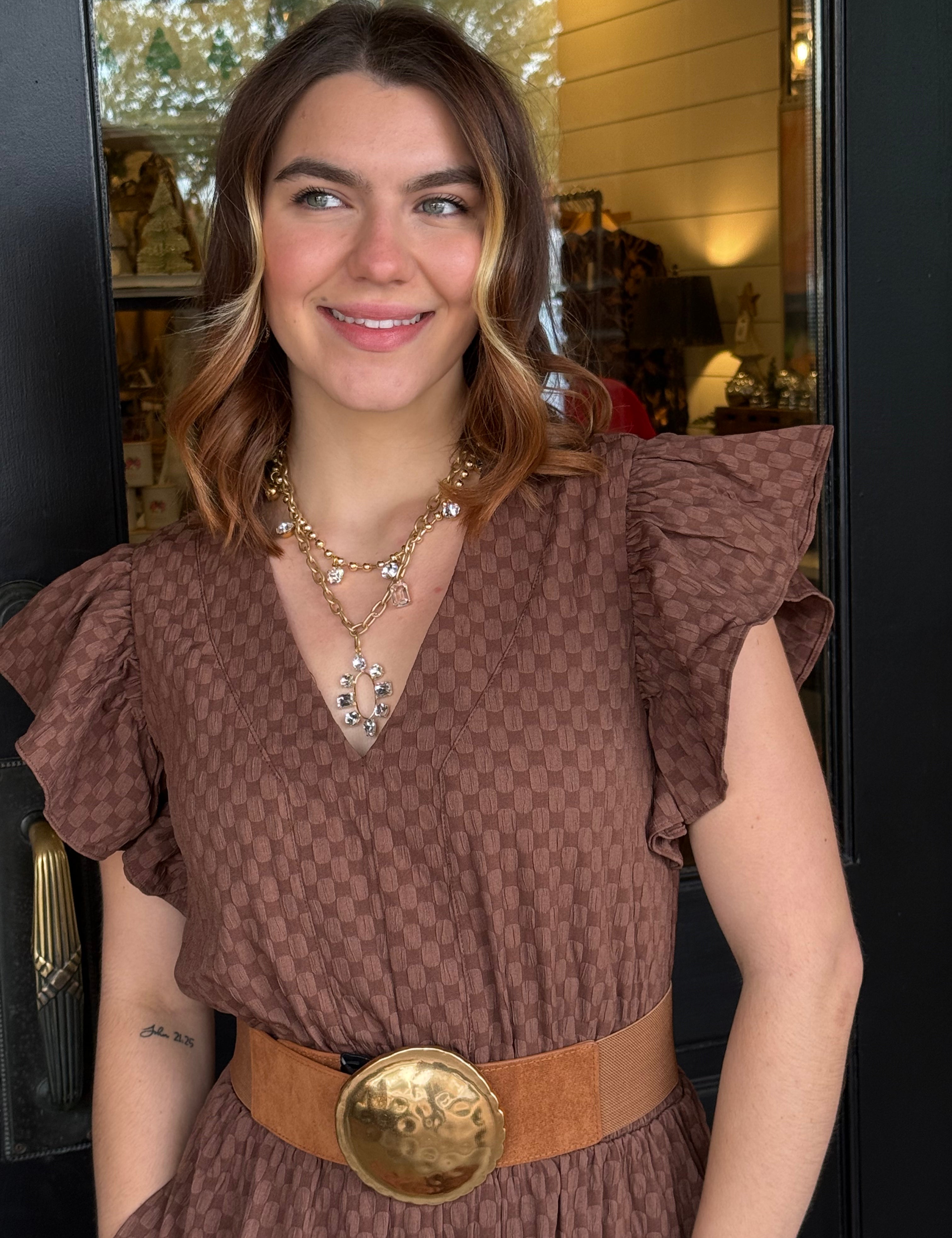 Kenna Ruffled Midi Dress