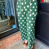 Debra Polka Dot Scallop Pants