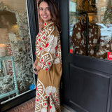 Kayleigh Collared Print Midi Dress