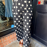 Debra Polka Dot Scallop Pants