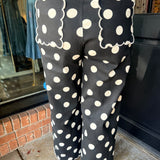 Debra Polka Dot Scallop Pants
