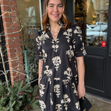 Alaina Floral Print Mini Dress