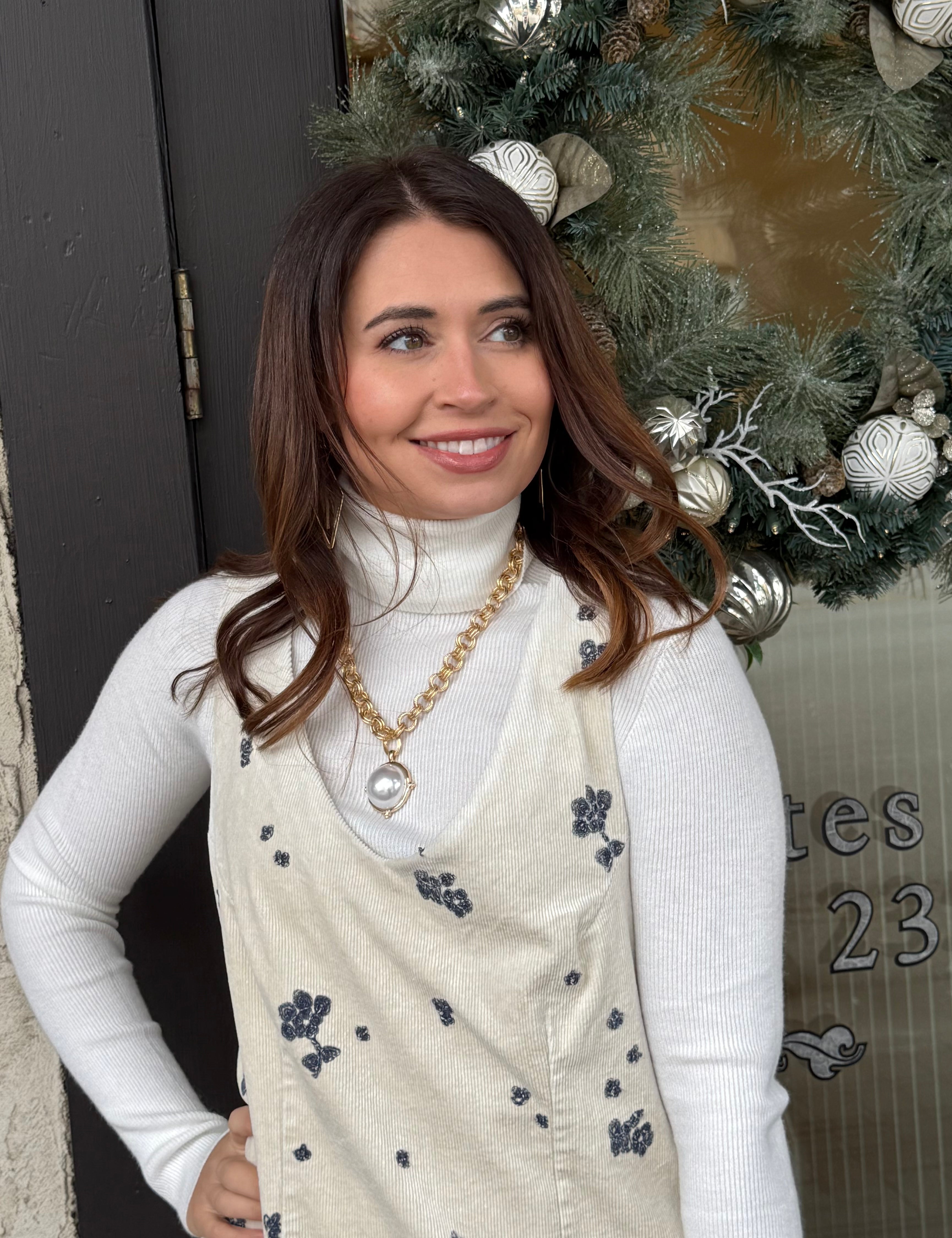 Palmer Embroidered Shift Dress