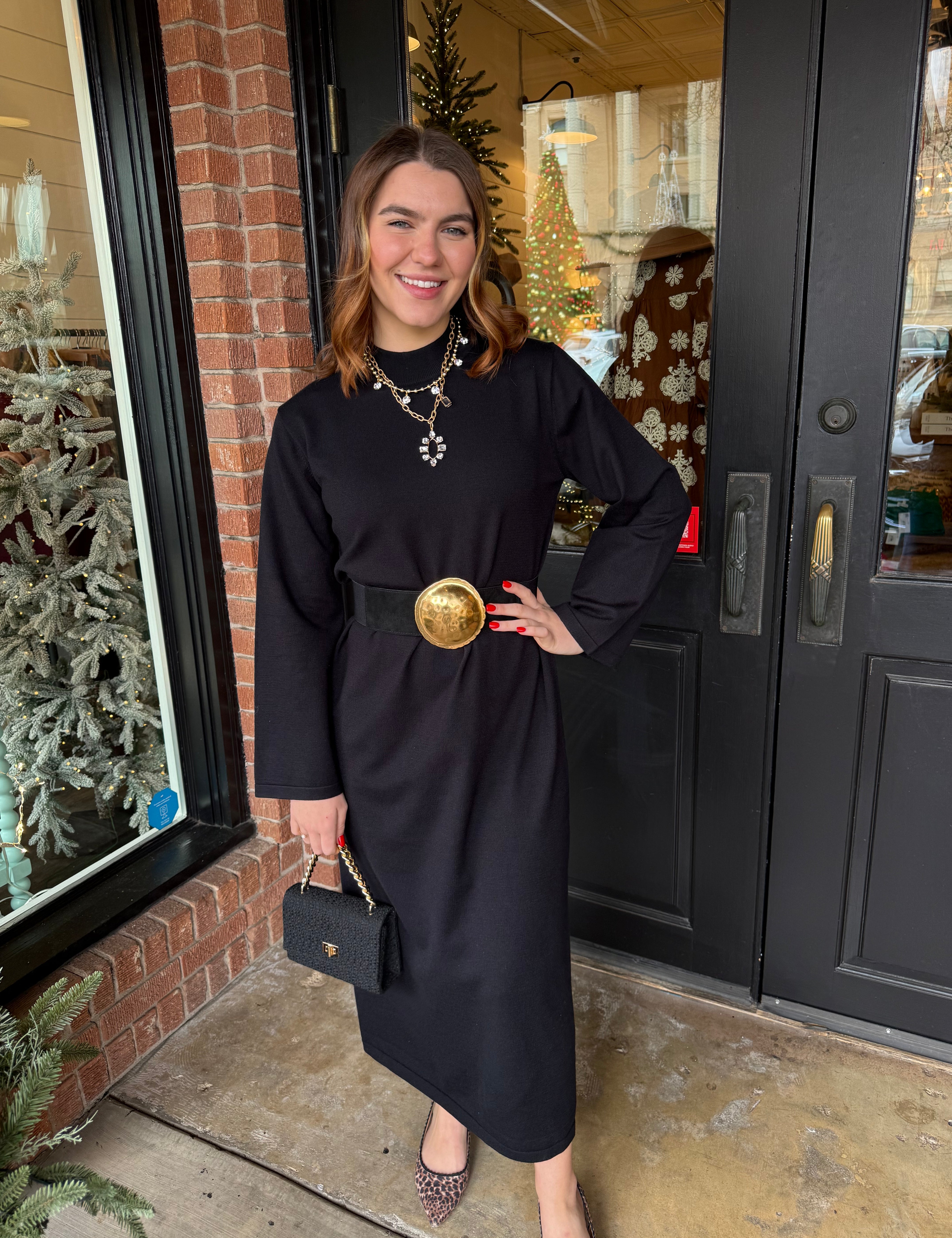 Rosalie Knit Sweater Dress