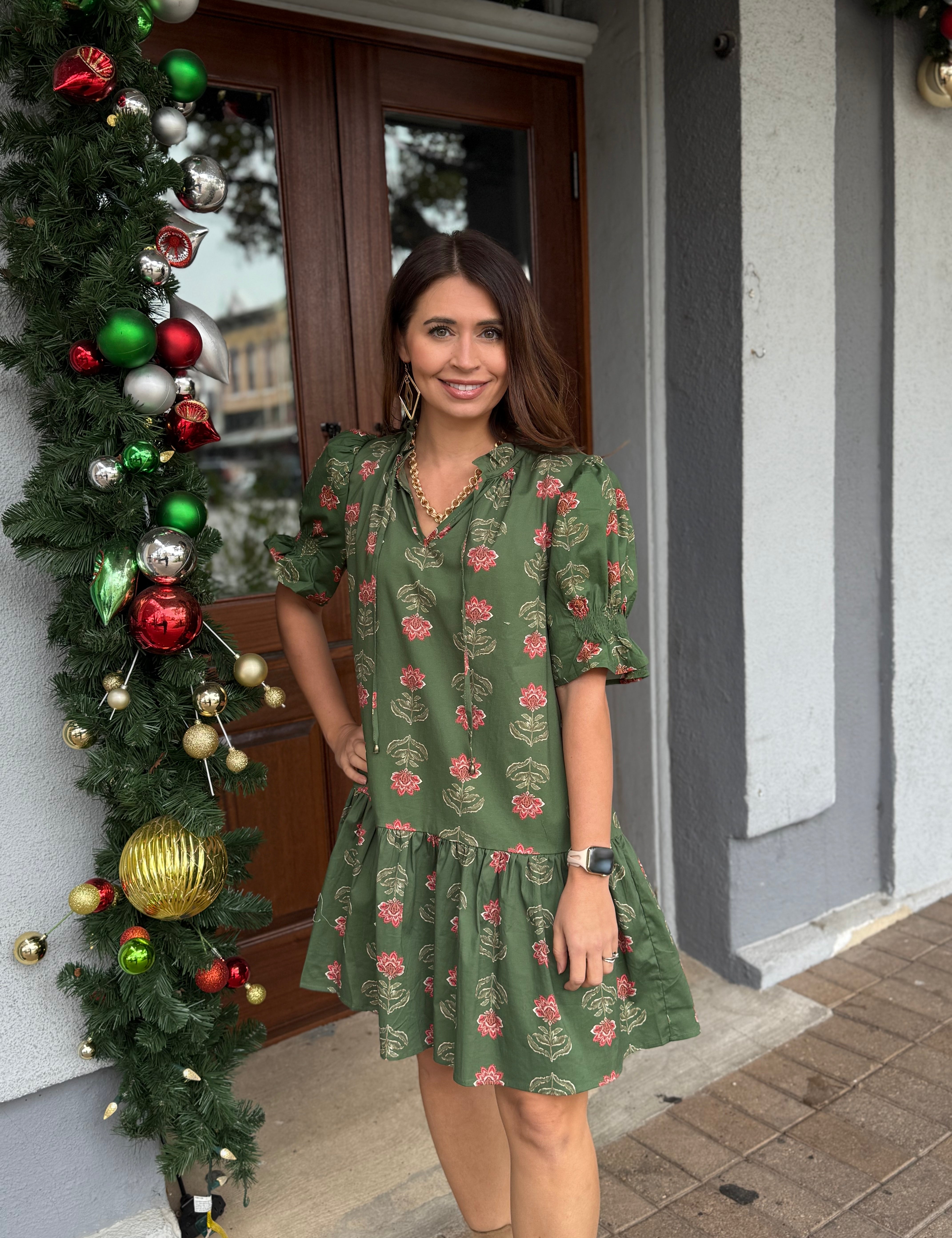 Molly Floral Smocked Mini Dress