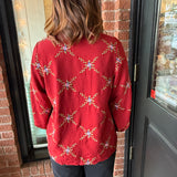 Lila Floral Button Up Top