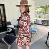 Lily Floral Tie Waist Mini Dress