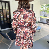 Lily Floral Tie Waist Mini Dress