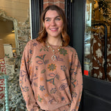 Alexis Floral Print Pullover