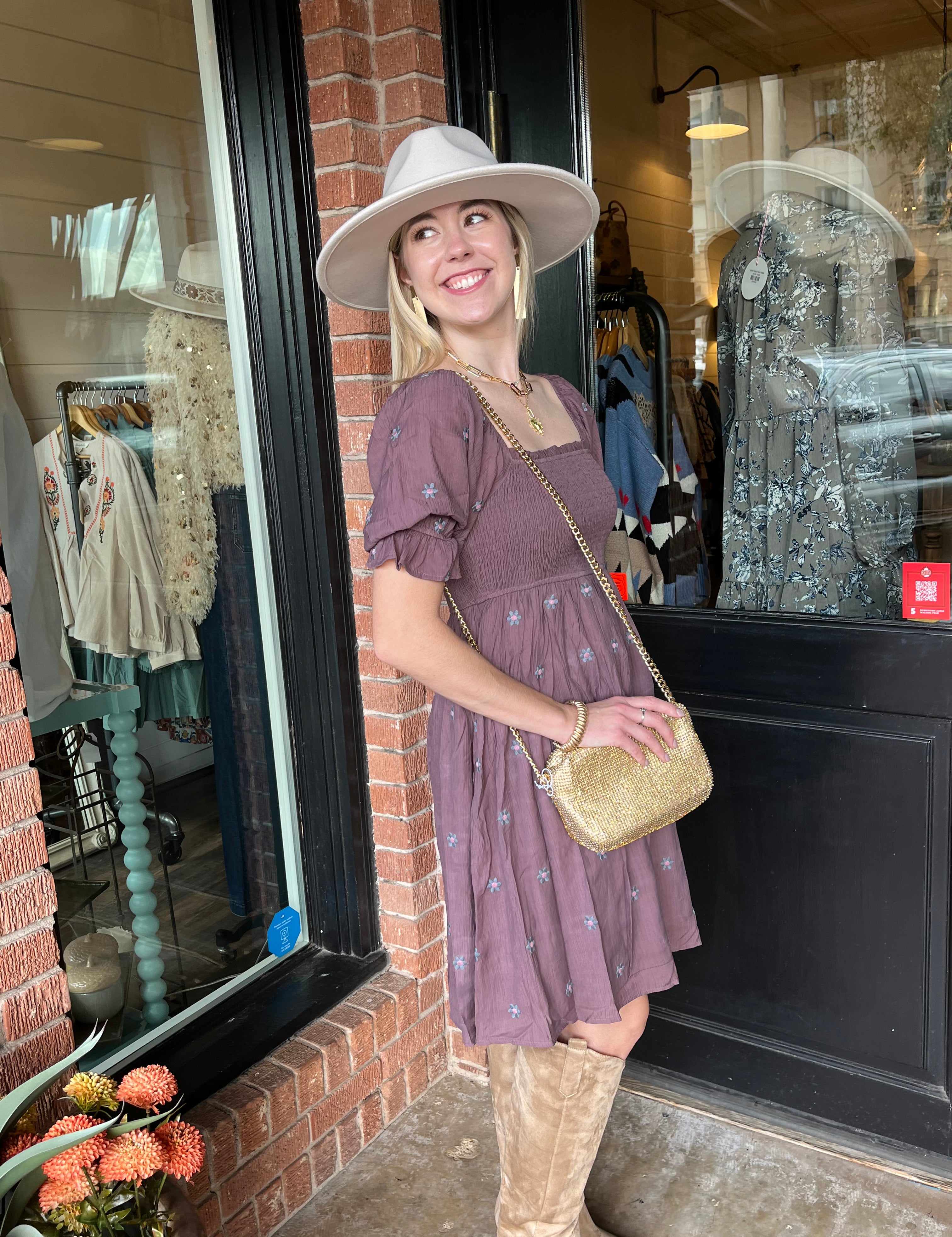 Daisy Embroidered Dress