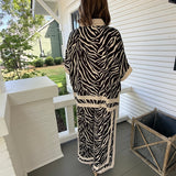 Randi Zebra Top & Pant Set