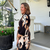 Birdie Printed Belted Shirt Dress