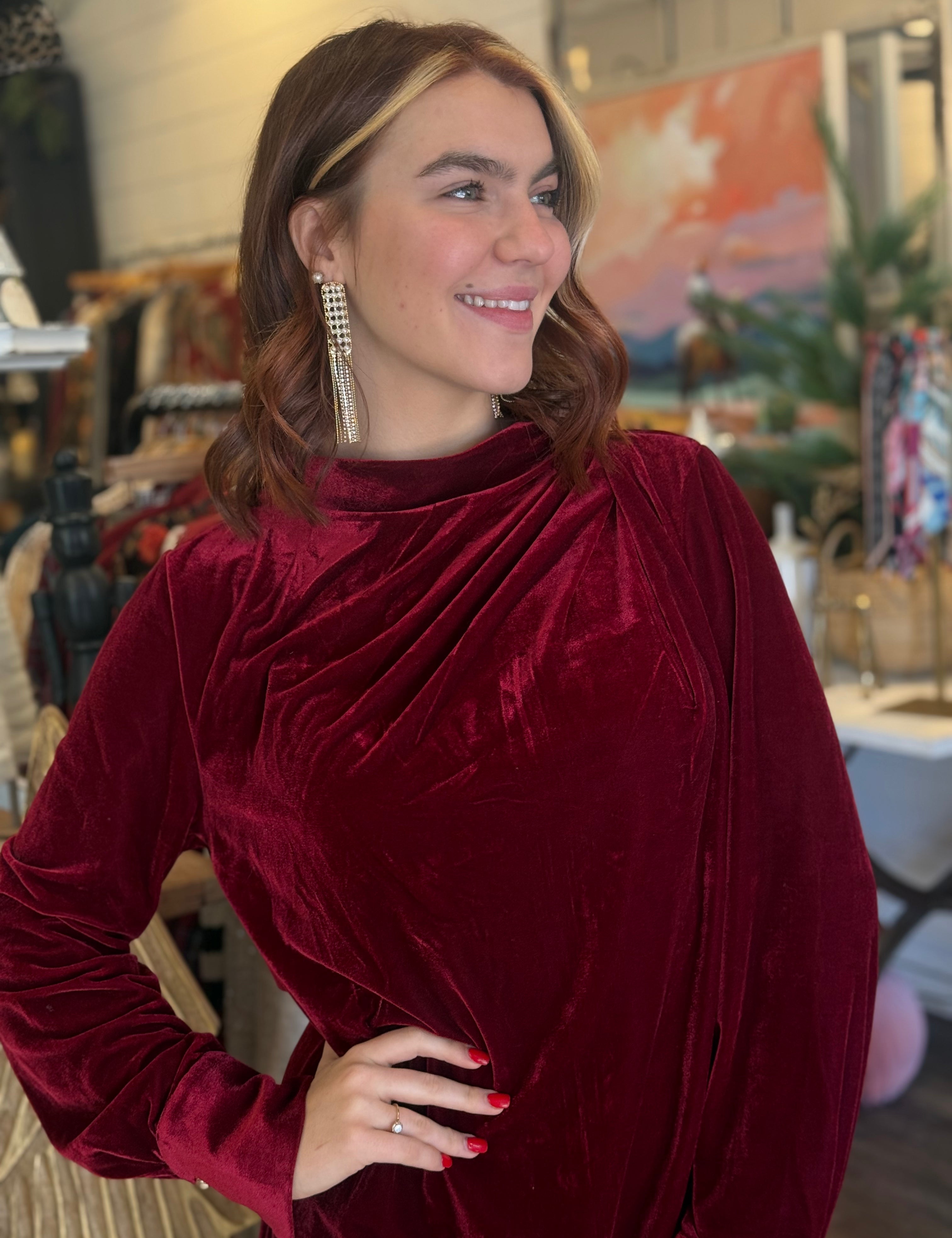 Julieta Velvet Mini Dress