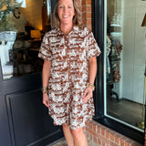 Betina Floral Embroidered Shirt Dress