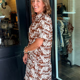 Betina Floral Embroidered Shirt Dress