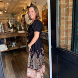 Regina Boho Paisley Midi Dress
