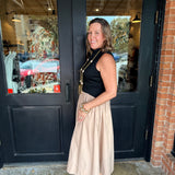 Cheyenne Mixed Media Midi Dress