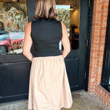Cheyenne Mixed Media Midi Dress