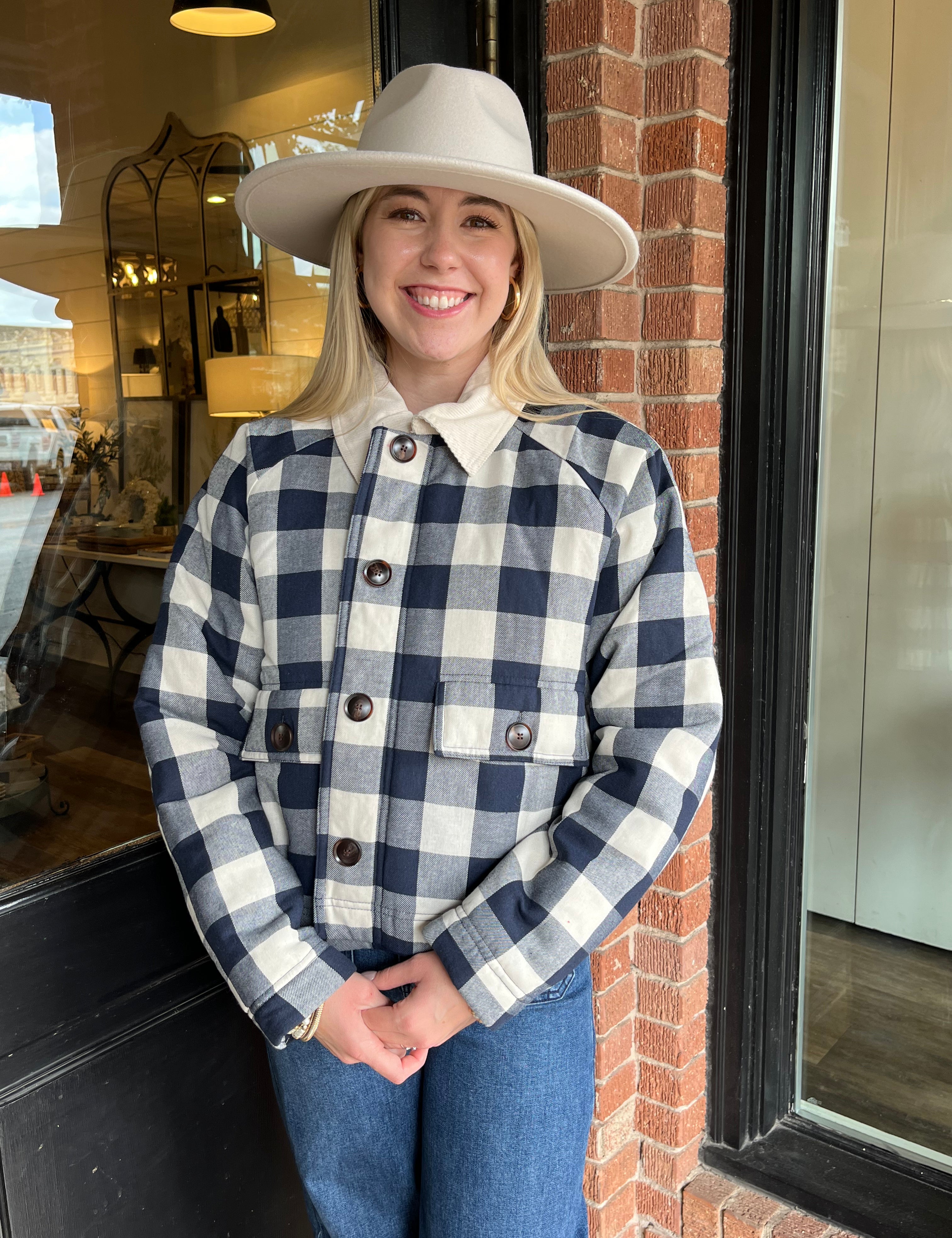 Adalynn Plaid Jacket