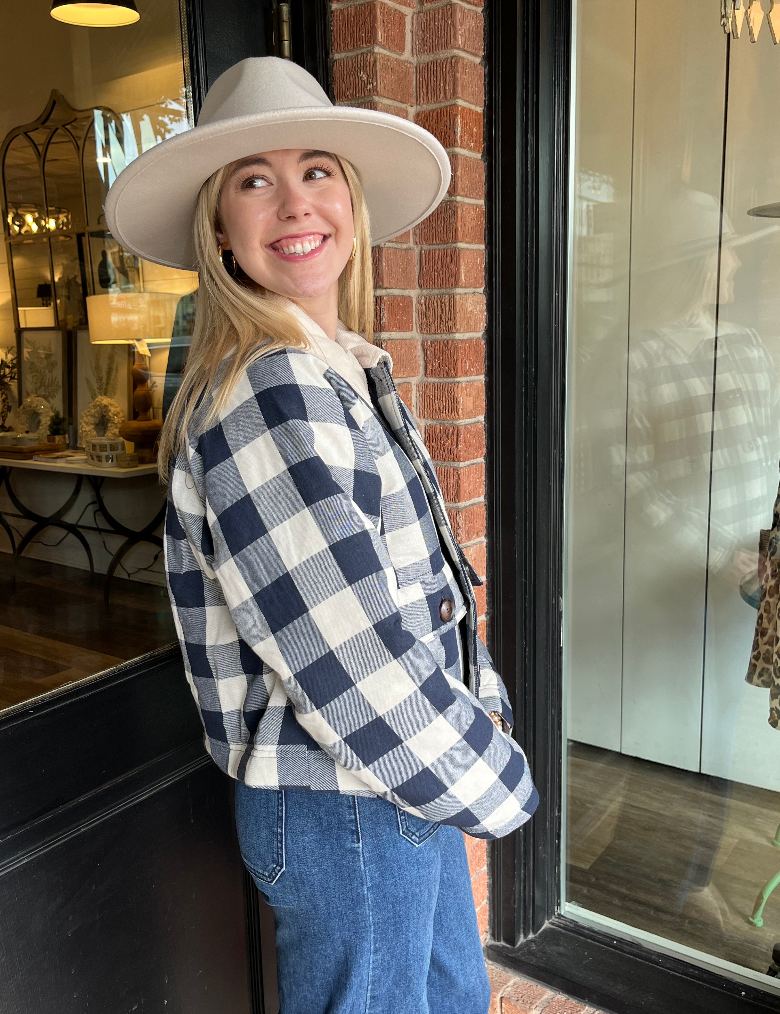 Adalynn Plaid Jacket