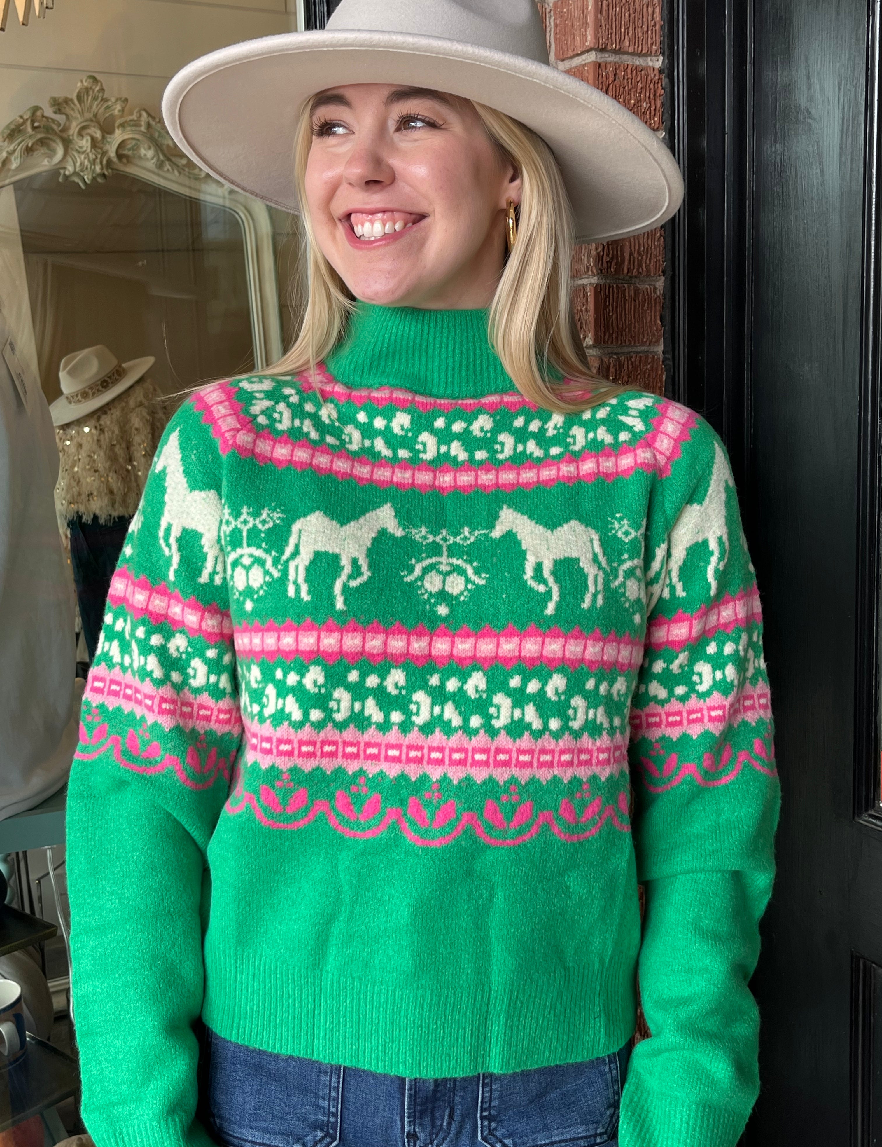 Horse Fair Isle Sweater