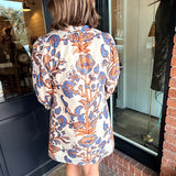 Nina Floral Puff Sleeve Mini Dress