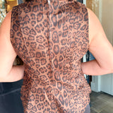 Annie Leopard Suede Top
