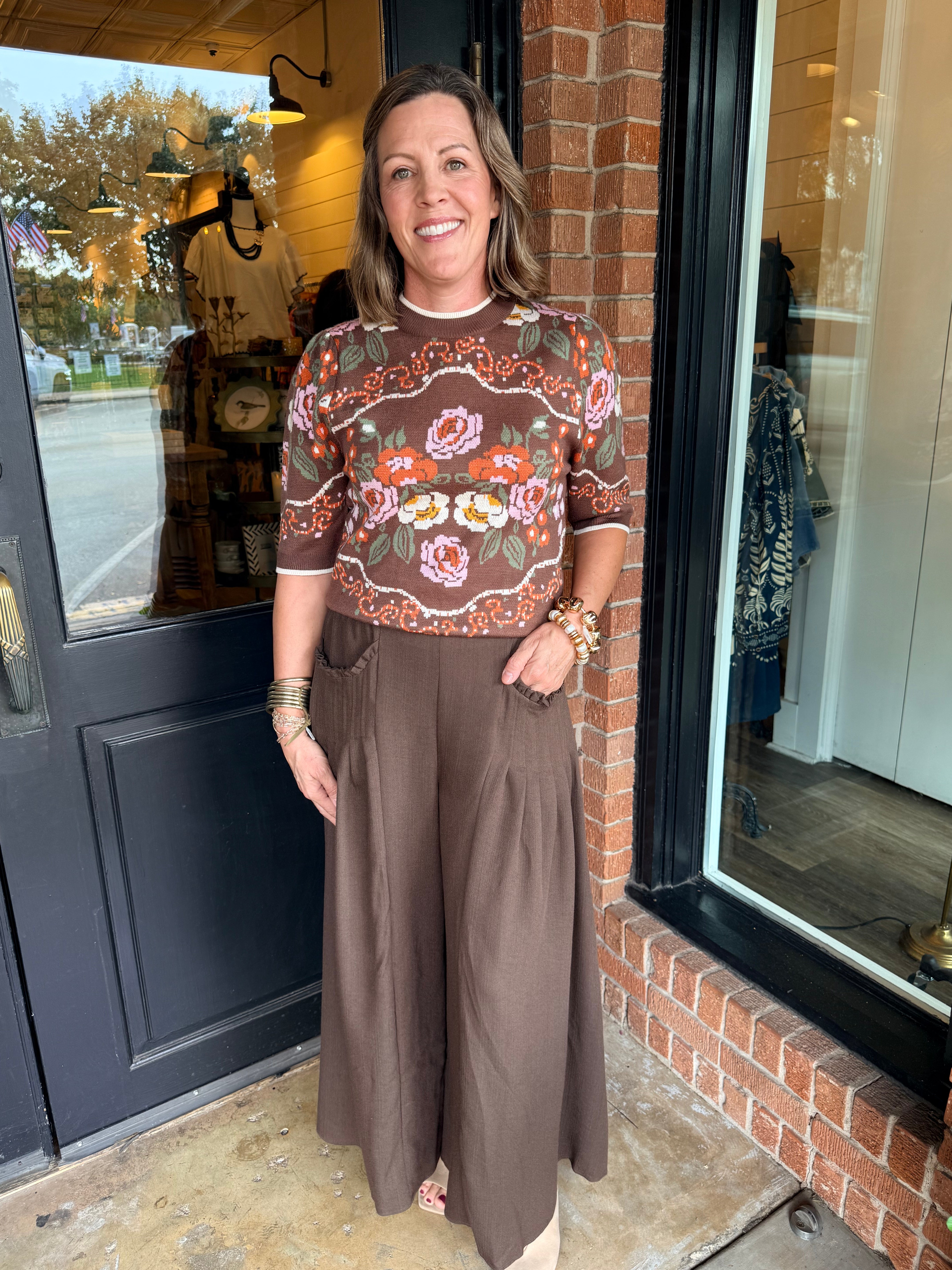 Cameron Floral Knit Top