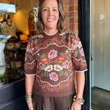 Cameron Floral Knit Top