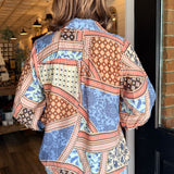 Lizzy Patchwork Button Down Top
