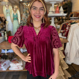 Macy Velvet Top