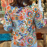 Angela Puff Sleeve Floral Top