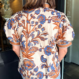 Tanya Floral Contrast Detail Top