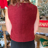 Diana Woven Tweed Vest