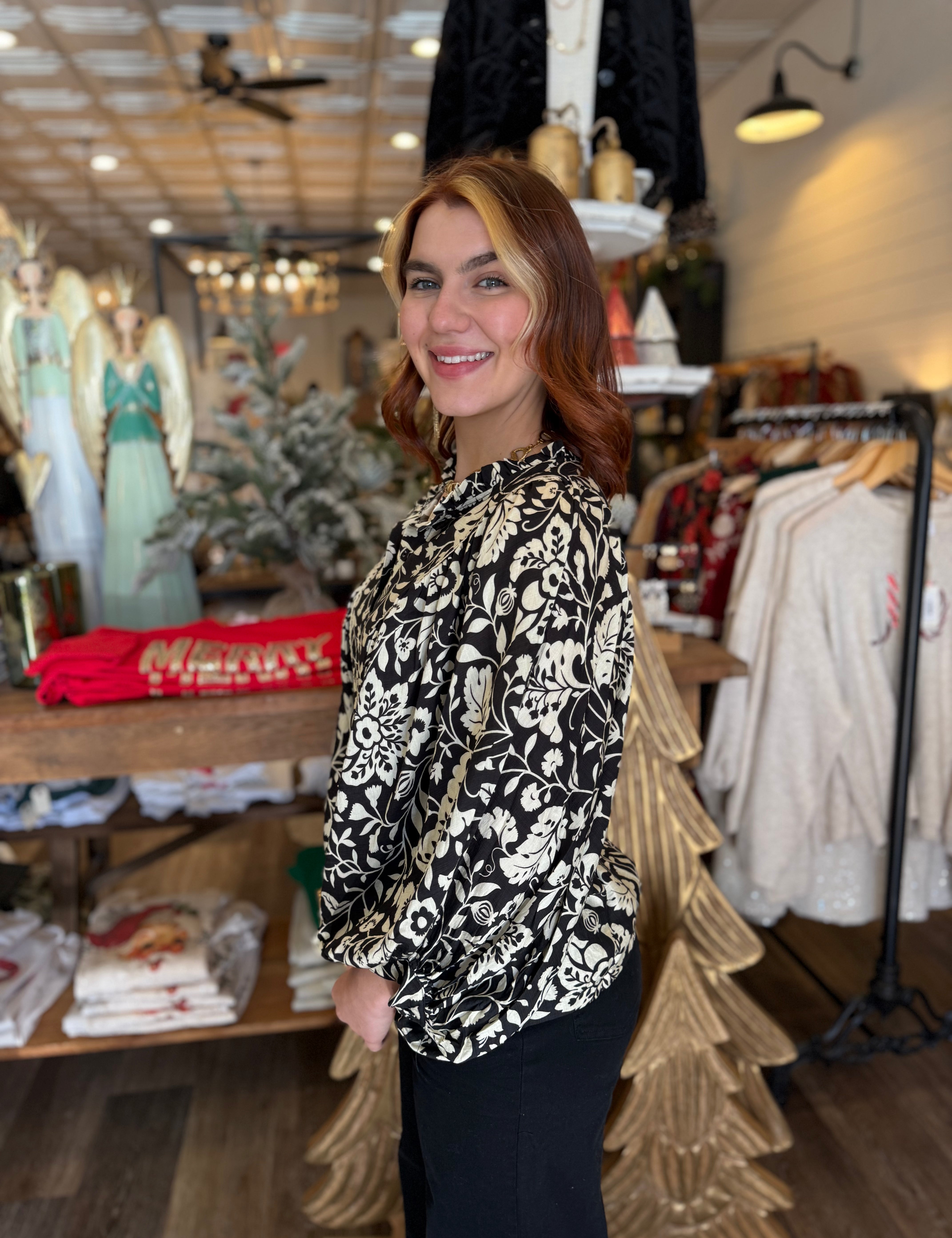 Adriana Floral Print Top