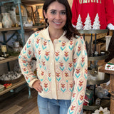 Jordyn Floral Knit Cardigan