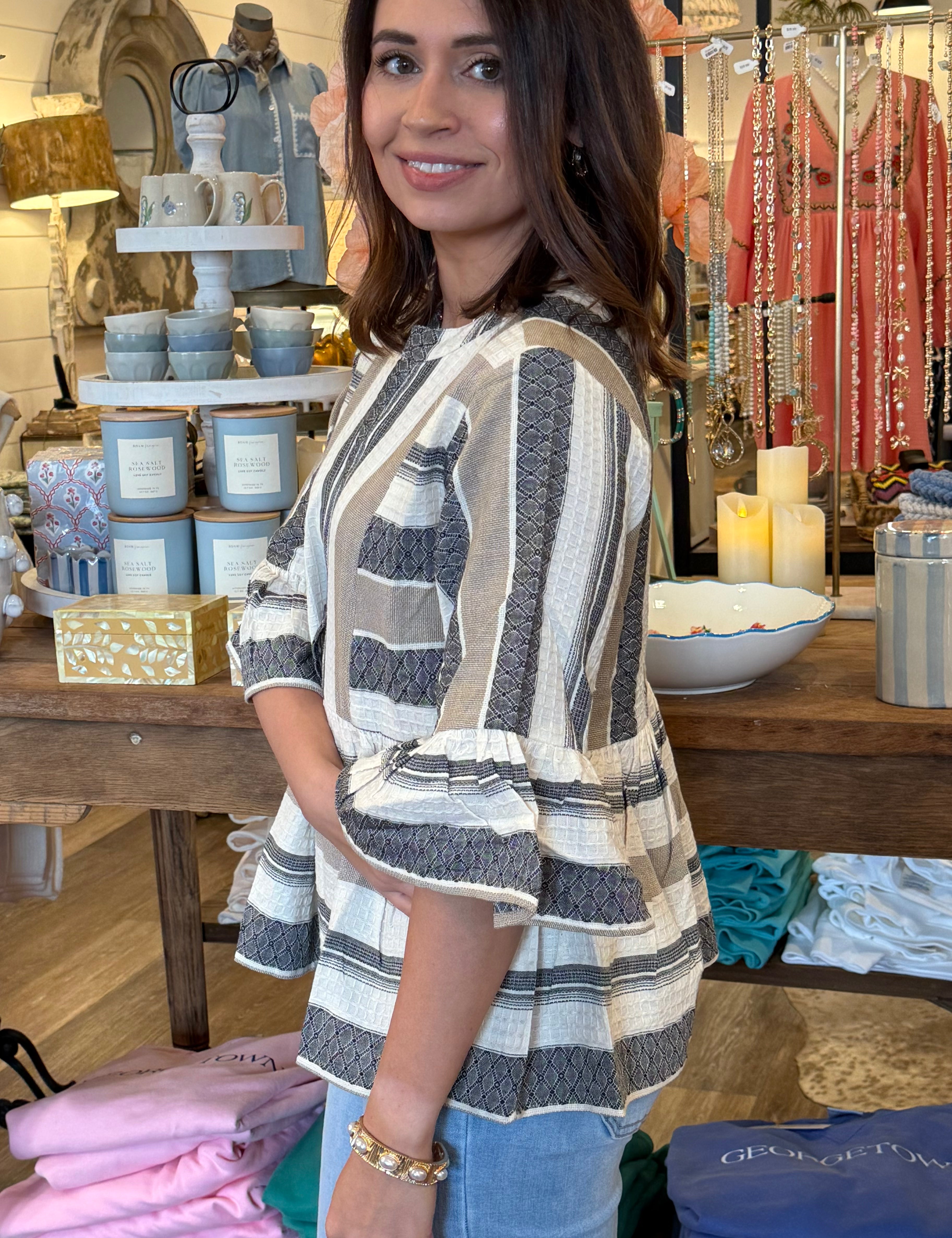 Charlotte Stripe Top