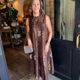 Sherry Floral Tie Back Maxi Dress