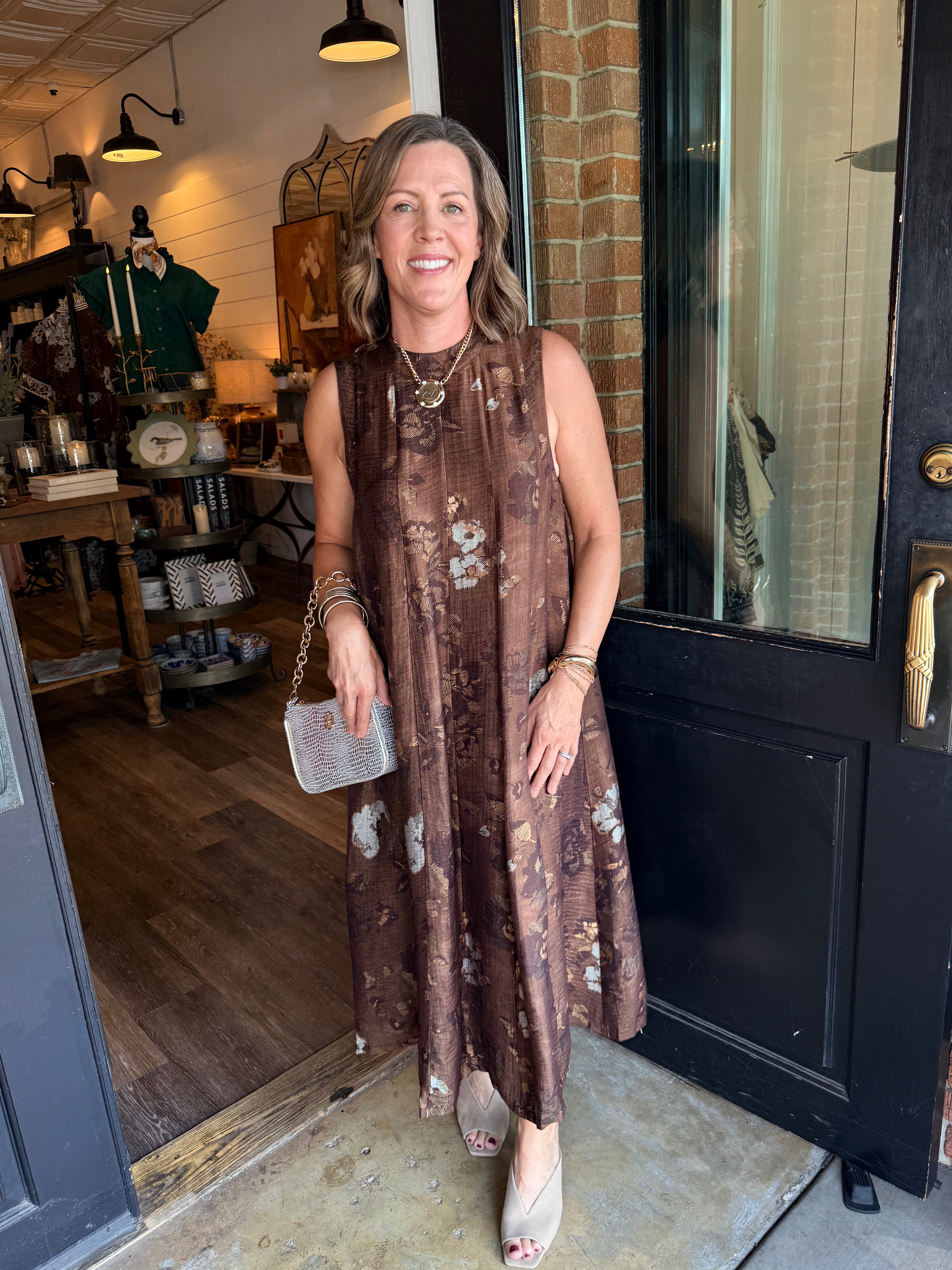 Sherry Floral Tie Back Maxi Dress