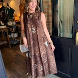 Sherry Floral Tie Back Maxi Dress