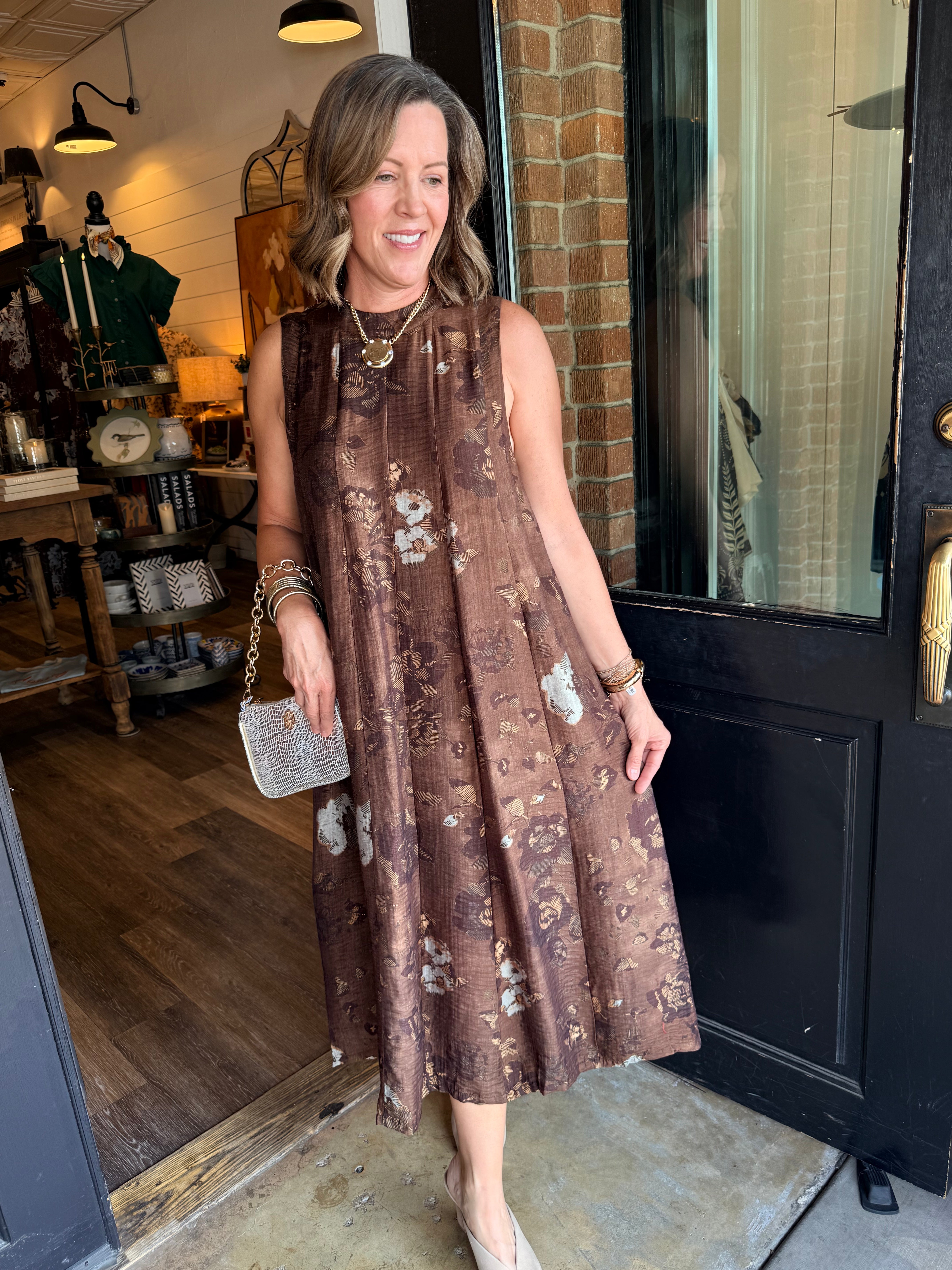 Sherry Floral Tie Back Maxi Dress