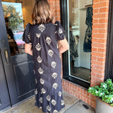 Gwen Botanical Embroidered Midi Dress