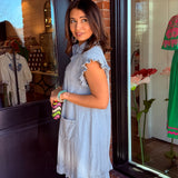 Aria Denim Shirtdress
