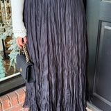 Linda Crinkled Midi Skirt