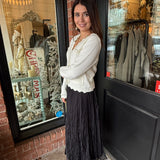 Linda Crinkled Midi Skirt