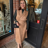 Taylor Suede Belted Vest