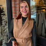 Taylor Suede Belted Vest