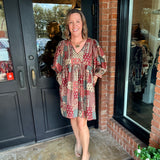 Bella Paisley Mini Dress