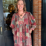 Bella Paisley Mini Dress