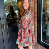 Bella Paisley Mini Dress